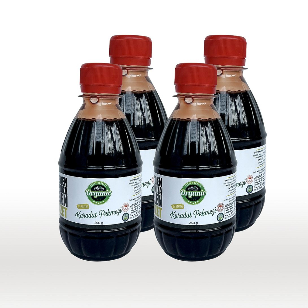 EFE ORGANİC Karadut Pekmezi 350 Gram x 4 Adet